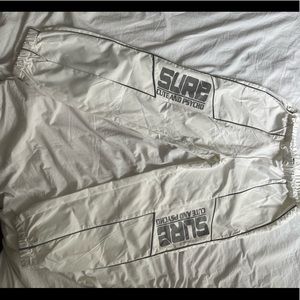 White and Grey Reflective Pants from Shein